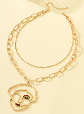 欧美风时尚个性小众设计感项饰女