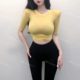 ເສື້ອຍືດແຂນເສື້ອກາງແຂນ Tencel ເນື້ອບາງໆ