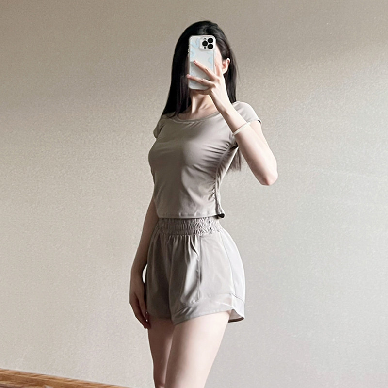 专业瑜伽短袖女春夏薄款修身显瘦速干运动T恤跑步普拉提健身上衣,淘宝优惠券,粉丝福利购,淘宝优惠卷