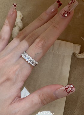 高级感戒指女生轻奢食指戒