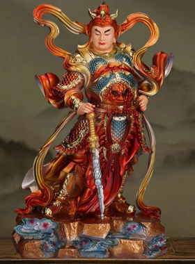 伽蓝韦陀护法菩萨树脂摆件