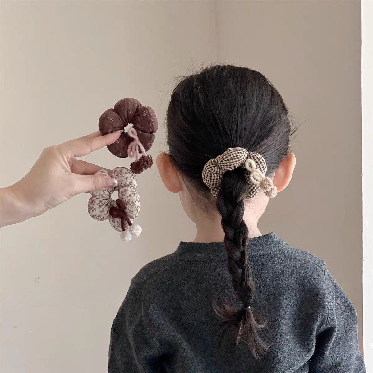 儿童小肠发圈女童2025新款碎花头绳小女孩扎头发绳头饰女宝宝发饰,淘宝优惠券,粉丝福利购,淘宝优惠卷