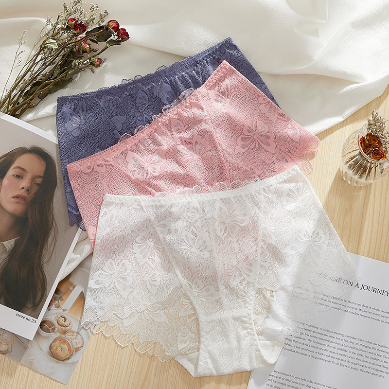 高腰提臀内裤女蕾丝收腹性感惑情调全纯棉裆女士新款收小肚子全棉,淘宝优惠券,粉丝福利购,淘宝优惠卷