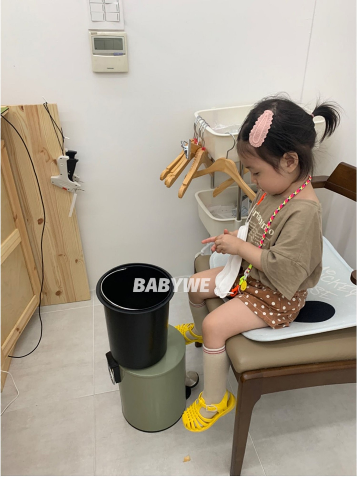 BabyWe韩国代购亲子儿童口罩链眼镜链笑脸彩色绳子多用途挂绳链子 - 图0