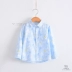 Áo sơ mi cotton dài tay cho trẻ em, quần áo trẻ em và bé trai, áo sơ mi họa tiết cotton, mùa xuân và mùa thu - Áo sơ mi quần áo bé trai Áo sơ mi
