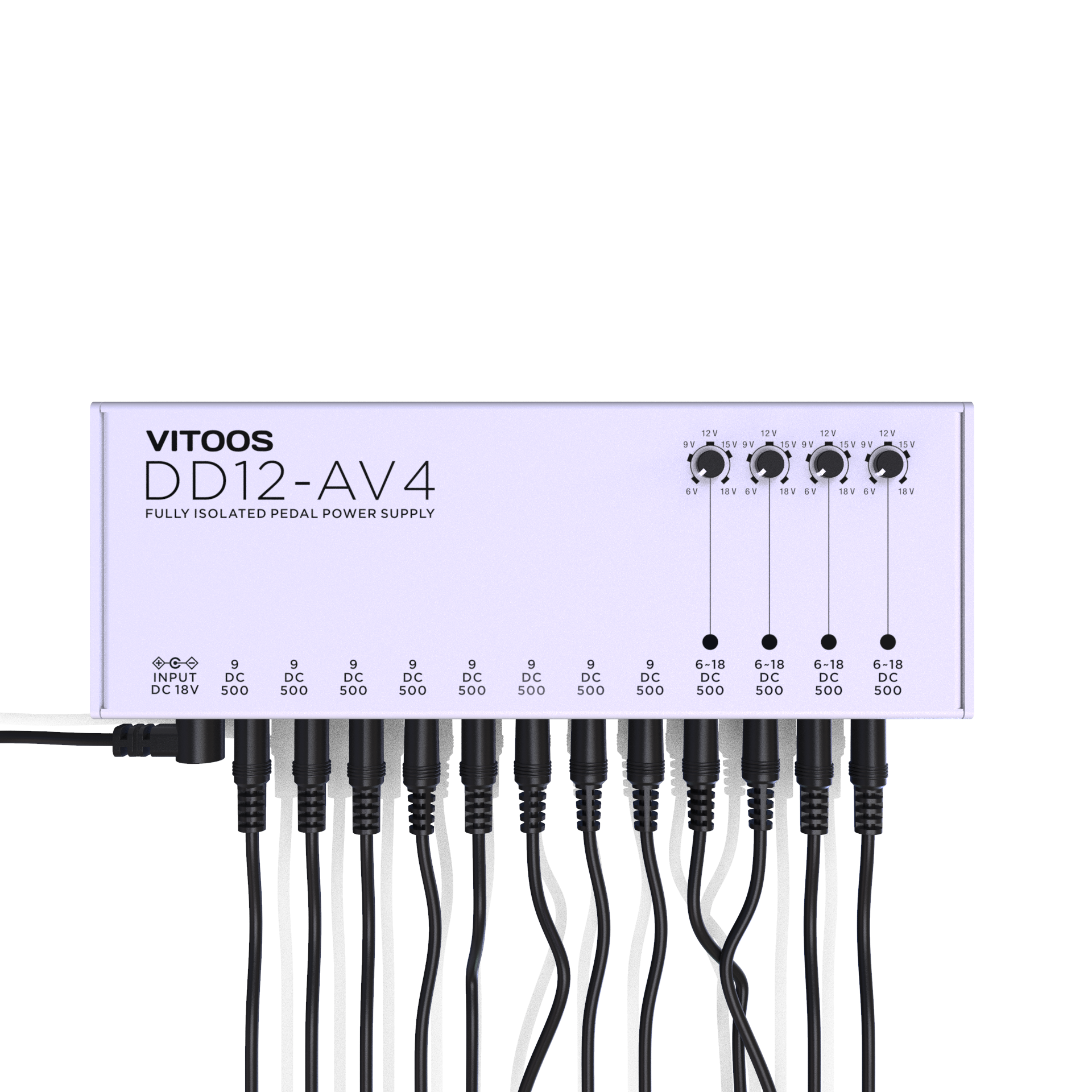 vitoos DD12-AV4多路电源单块效果器降噪稳压电源线演出录音教学 - 图3