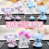 Интернет-украшения для автомобилей знаменитостей, автомобильный креатив, кукла-талисман Года Крысы, коллекция высококачественных мужских украшений для автомобилей