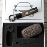 Подходит для Audi a6 A4L A5 A7 A8L Q5 s6, чехол для ключей автомобиля, 2018, высококачественная натуральная кожа