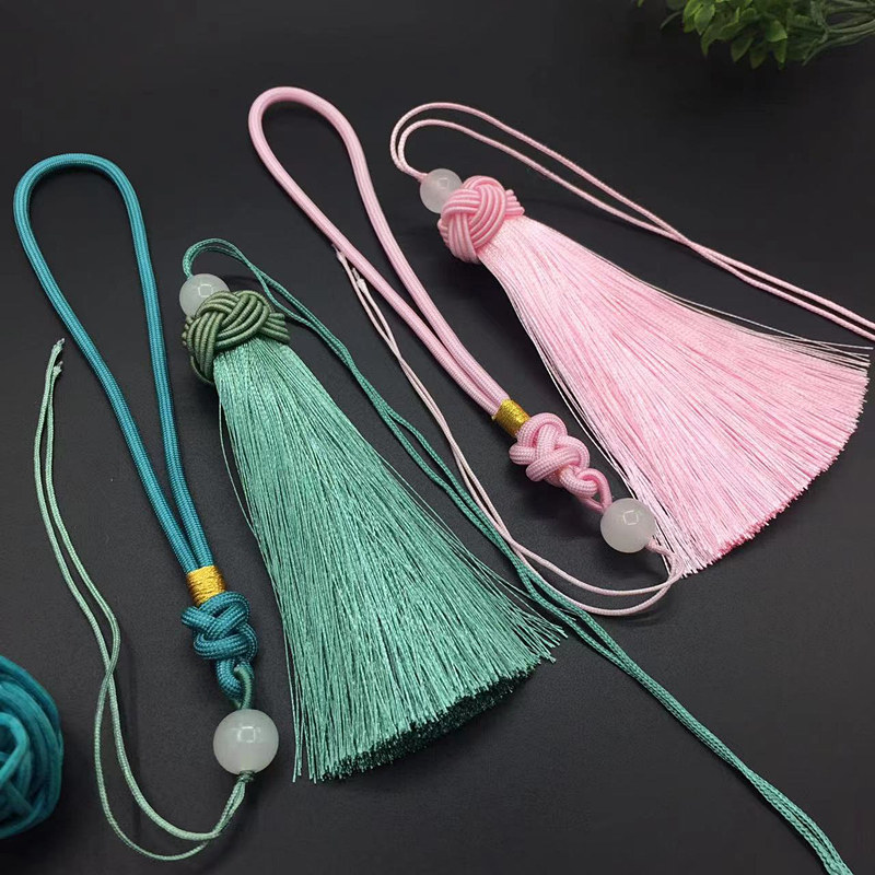 高档短胖手把绳半成品挂件吊穗diy手工平安扣流苏配饰汽车挂穗子,淘宝优惠券,粉丝福利购,淘宝优惠卷