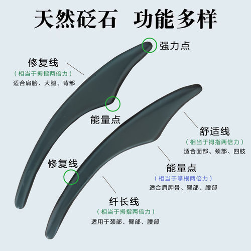 泗滨砭石面雕体雕棒脸部面部全身经络通用美容院塑形棒刮痧擀筋棒 - 图1