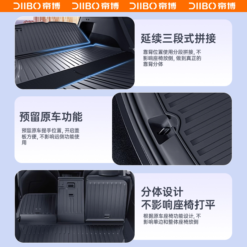 适用于焕新版特斯拉modelY3后备箱垫TPE前后尾厢垫神器改装丫配件 - 图3