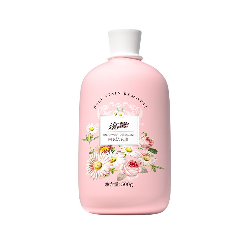 内衣专用洗衣液家庭实惠装整箱去血渍异味内裤内衣清洗液正品500g - 图3