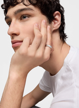 【新品】TOUS/桃丝熊TOUS 925银酷黑男士潮流小众戒指礼物