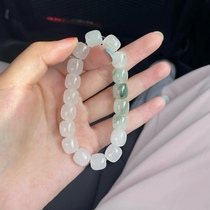 Natural Tianshan Cuijin silk jade bracelet in Xinjiang