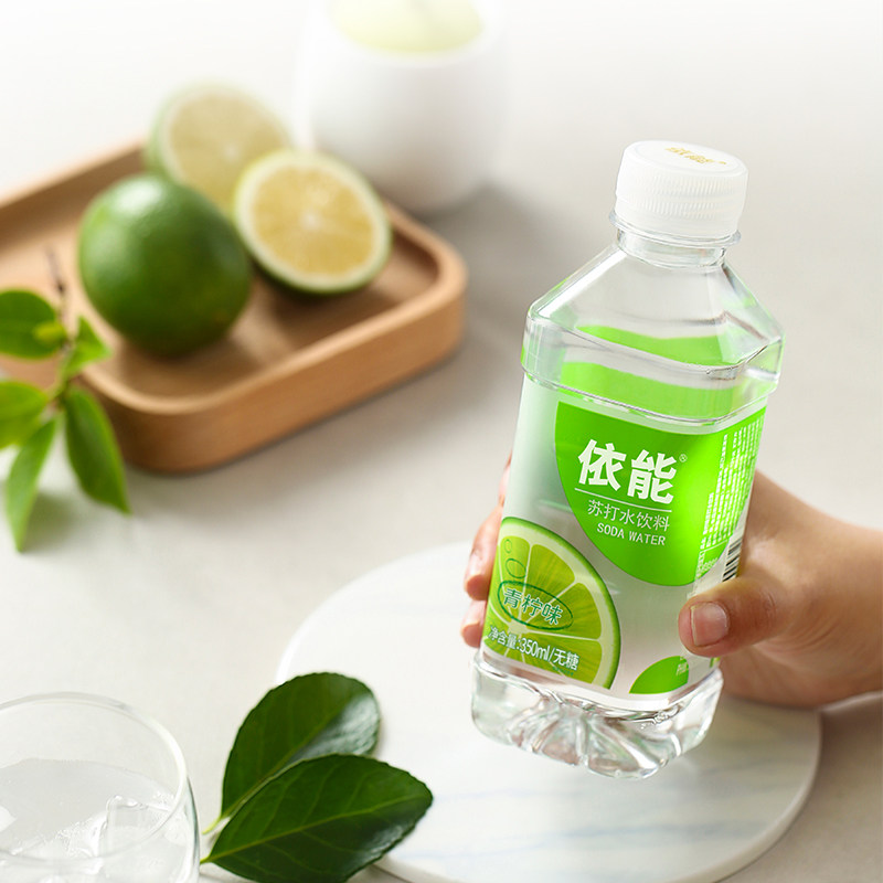 依能无糖苏打水饮料无汽弱碱性饮用水非矿泉水350ml*12瓶装整箱水,淘宝优惠券,粉丝福利购,淘宝优惠卷