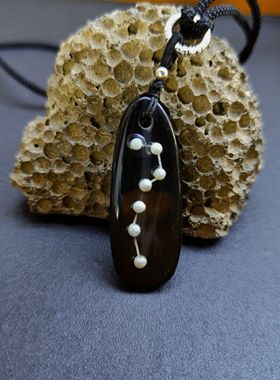 天然牛角太极八卦挂件吊坠饰品挂件摆件