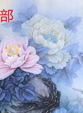 国画工笔打印底稿斗方临摹透稿