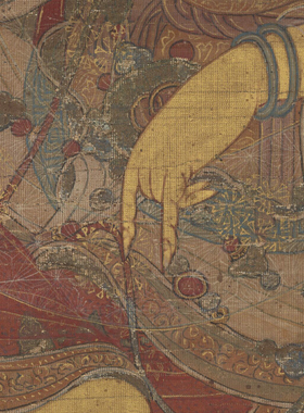 工笔画打印白描底稿竖幅人物佛像观世音菩萨高清板绘初学者过稿