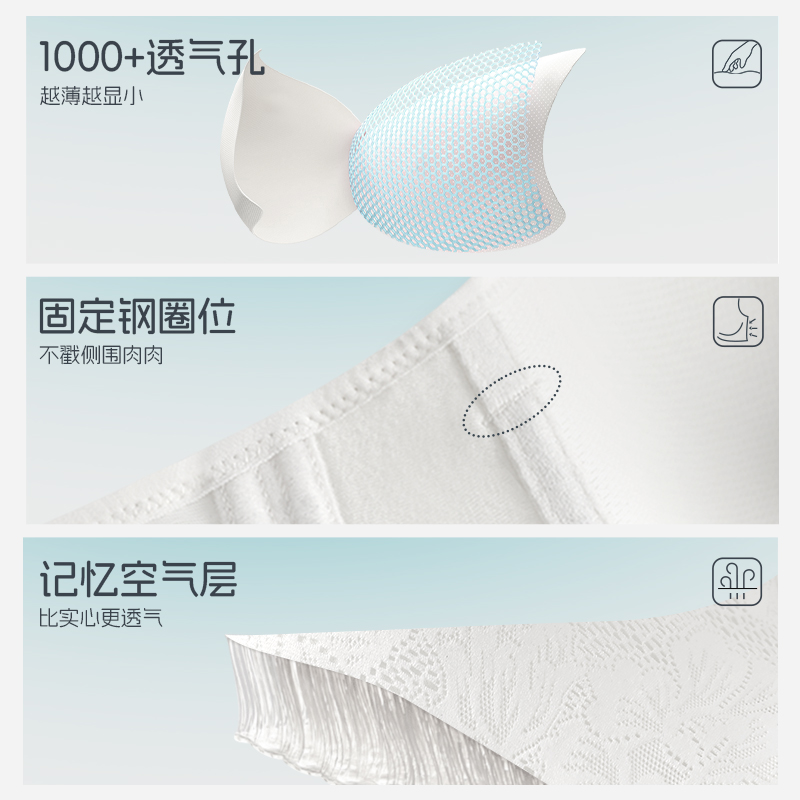倾慕内衣女夏季薄款大胸显小收副乳防下垂聚拢全罩杯胖mm大胸胸罩