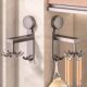 Kitchen rotating powerful suction cup octopus hook rack spatula spoon storage rack without punching spatula cutting board storage