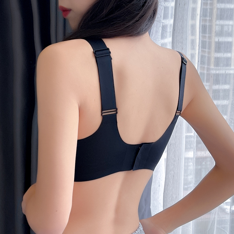馨闻服饰旗舰店运动背心式内衣女无钢圈小胸聚拢收副乳防下垂薄款少女乳胶文胸3