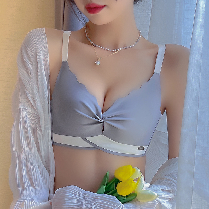 馨闻服饰旗舰店无痕内衣女薄款夏季小胸聚拢收副乳防下垂胸罩性感少女无钢圈文胸2