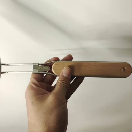 304不锈钢漏勺木手柄打沫厨房家用密网捞面超密豆浆果汁过滤网筛 - 图2