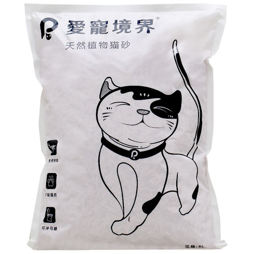 天然豆腐猫砂6L吸水除臭无尘结团沙去味抑菌大颗粒绿茶猫砂豆腐砂 - 图3