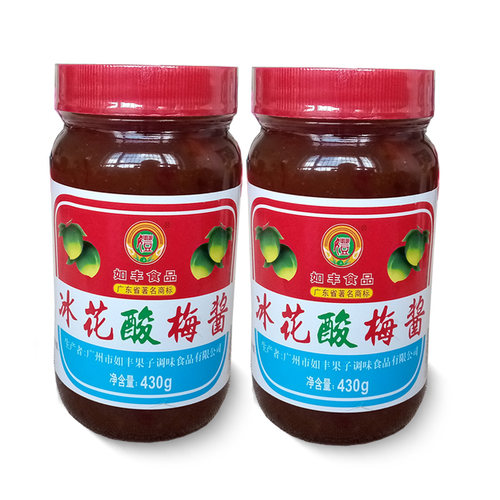 如丰 冰花酸梅酱430g 冰梅酱梅子酱烧鹅烤鸭酱叉烧酱蘸料调味品 - 图0