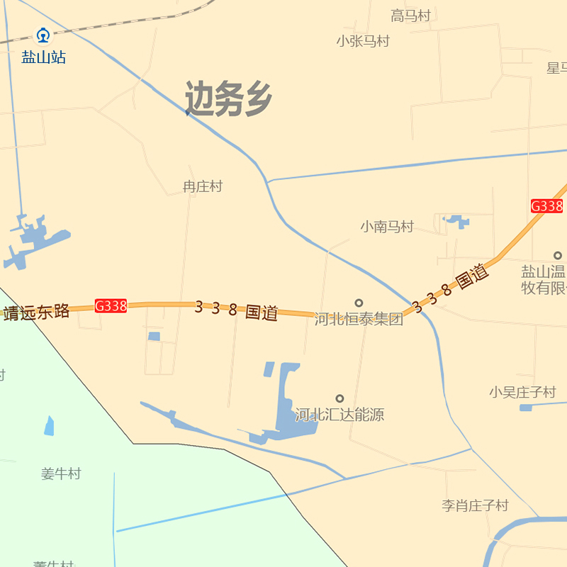 盐山县地图1.15m沧州市折叠家用高清办公室书房新款包邮背景墙贴 - 图0