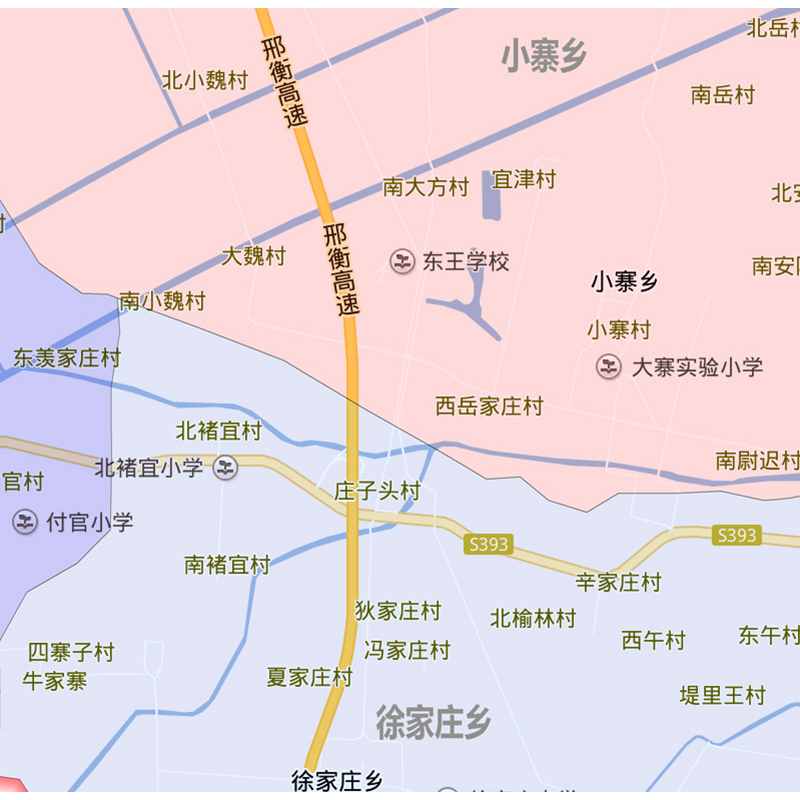 冀州区地图1.15m邯郸市折叠家用高清办公室会议室书房新款墙贴 - 图0