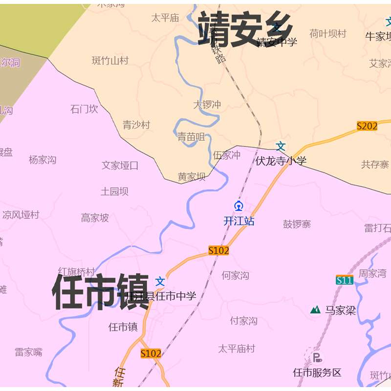 开江县地图1.15m德阳市折叠家用高清办公室书房新款包邮背景墙贴 - 图1