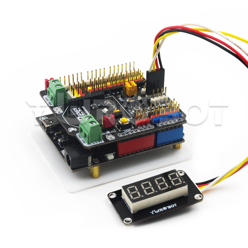 YwRobot适用于Arduino电子积木0.36寸四位LED数码管TM1637显示 - 图2