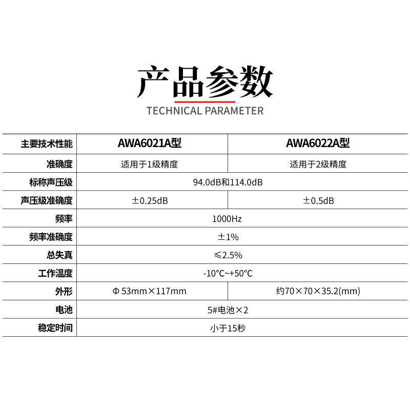 杭州爱华AWA6221A AWA6221B声级计校准器专业级声压校正标准声源 - 图1