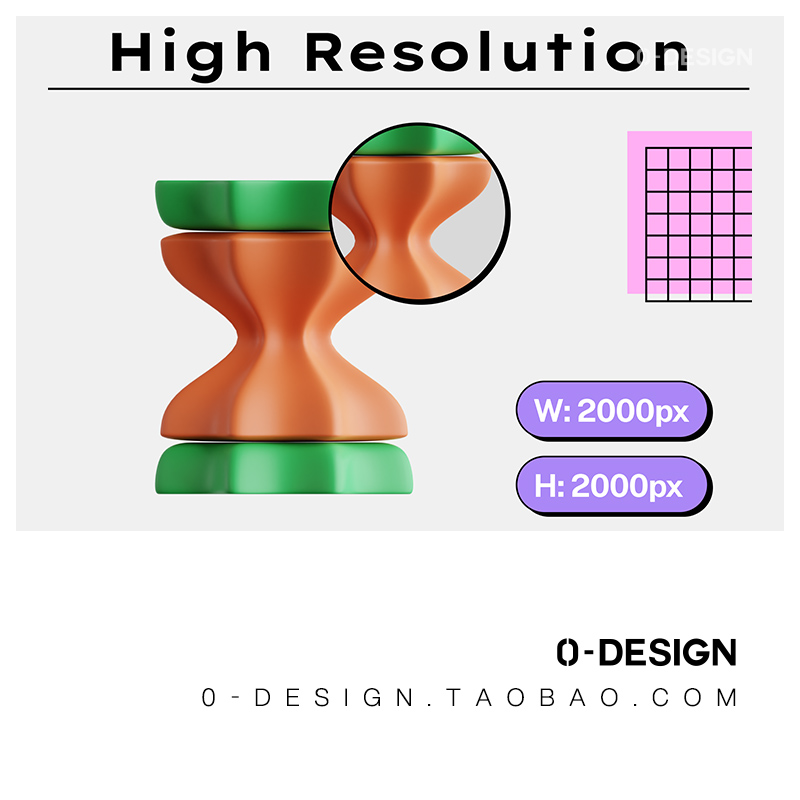 57款3D趣味创意立体几何英文字母数字符号抽象艺术png免抠素材 - 图0