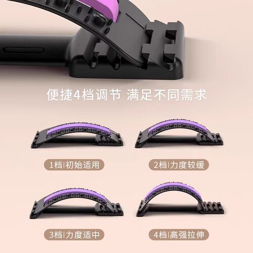 德国腰椎舒缓器腰部顶腰板拉伸按摩伸展器脊椎矫正瑜伽开背辅助器 - 图1
