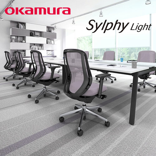 冈村日本okamura sylphy light人体工学椅办公椅电脑椅主播电竞椅-图0