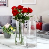 Северный холодный рисунок золотой прозрачный стеклянный ваза Оптовая легкая роскошная орнамент