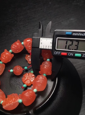 保山南红雕刻哪吒手串链牡丹花莲花回纹老型珠弥勒笑佛男女百搭款