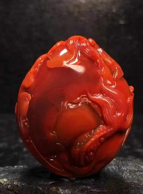 瓦西南红精工雕刻龙行天下吊坠手串项链吊坠挂件珠宝男女款礼物