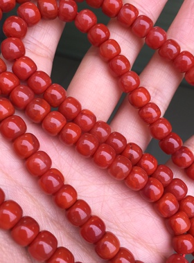 精品瓦西南红玛瑙老型珠佛珠108手串手链男女款原创设计配件饰品