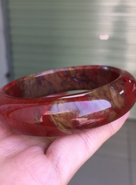 南红玛瑙手镯特色牛血红火焰纹珠宝饰品diy配饰精美礼品时尚手串