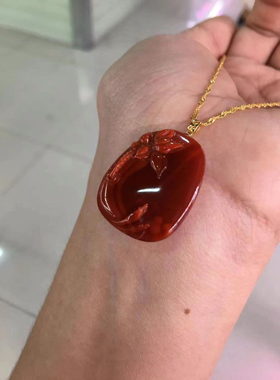 川料南红俏色巧雕年年有余吊坠平安扣海纹石铜发晶紫龙晶和田玉女