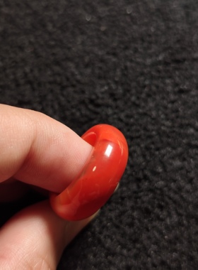 天然南红玛瑙指环玉质感一流内径17.4男女款戒指精美饰品首饰