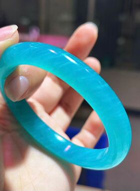 天河石手镯58㎜确保纯老矿天然无优化正宗莫桑比克冰种