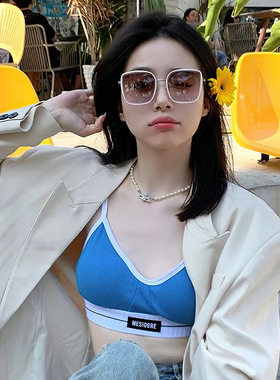 时尚墨镜女防紫外线韩版潮大脸显瘦白色框太阳眼镜夏防晒2026新款