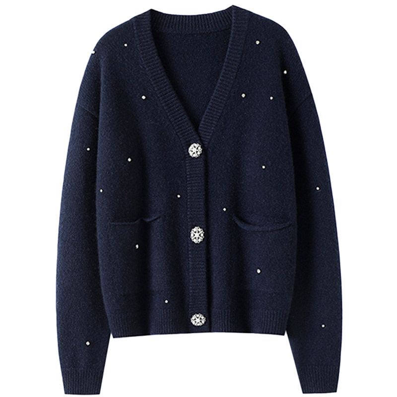 让我痴迷的高货~加厚钉钻100%纯山羊绒开衫女纯羊绒毛衣针织外套,淘宝优惠券,粉丝福利购,淘宝优惠卷