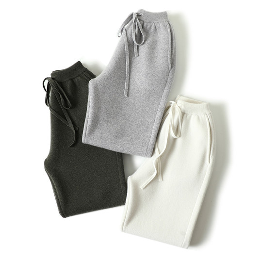 Qi Super High-end 100% Pure Cashmere Pants