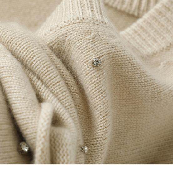 让我痴迷的高货~加厚钉钻100%纯山羊绒开衫女纯羊绒毛衣针织外套,淘宝优惠券,粉丝福利购,淘宝优惠卷