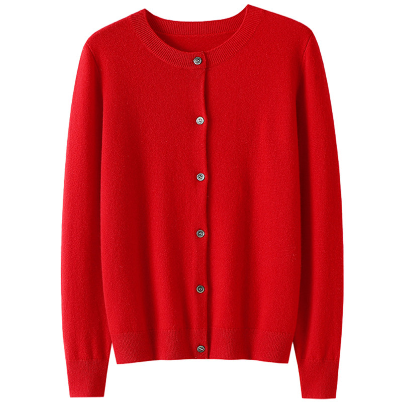 桑榆非晚~圆领100%纯山羊绒开衫女纯羊绒毛衣针织开衫外套秋冬,淘宝优惠券,粉丝福利购,淘宝优惠卷